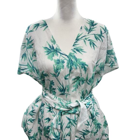 HATCH Riviera 100% Linen Maternity /Postpartum Kaftan Dress Tropical Dress NWT - Picture 4 of 13